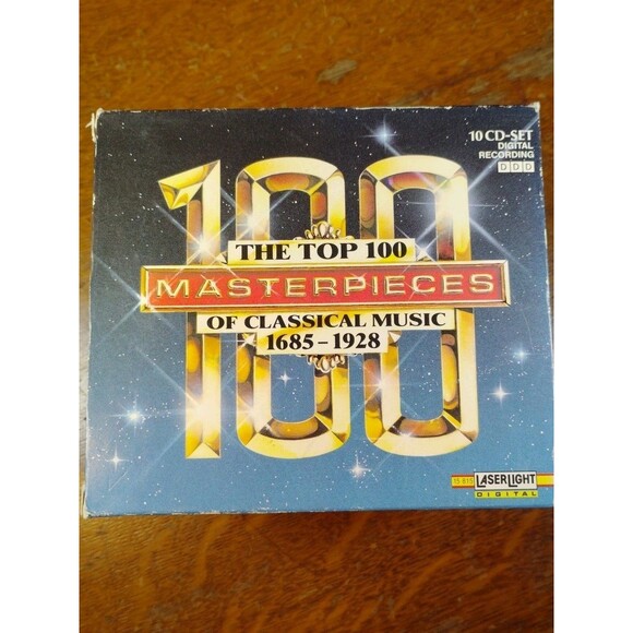 Top 100 Masterpieces Of Classical Music 1685-1928 1-10 Audio CD Set - Picture 1 of 13